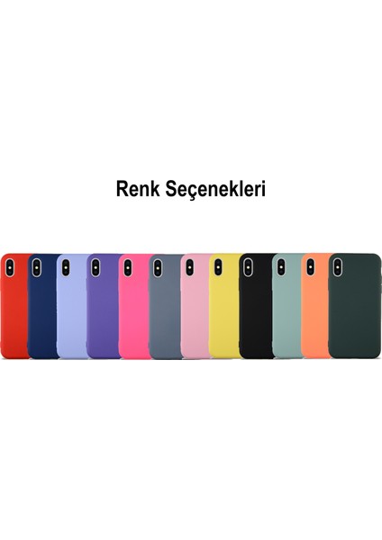 Caseworld Apple iPhone Xs Max Kapak Içi Kadife Lansman Silikon Kılıf - Lila