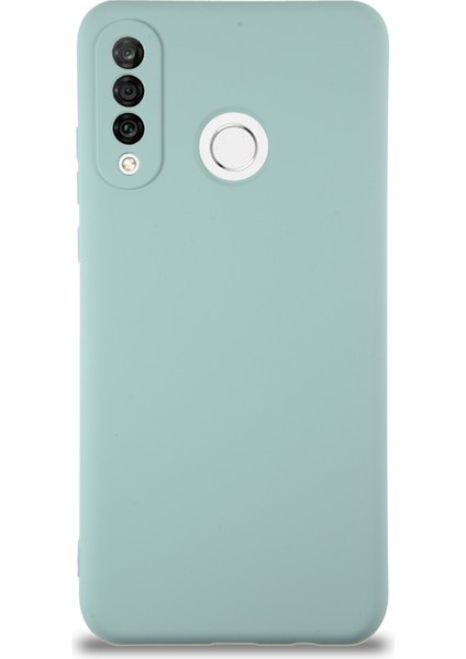 Caseworld Huawei P30 Lite Kapak Içi Kadife Kamera Korumalı Lansman Silikon Kılıf - Turkuaz
