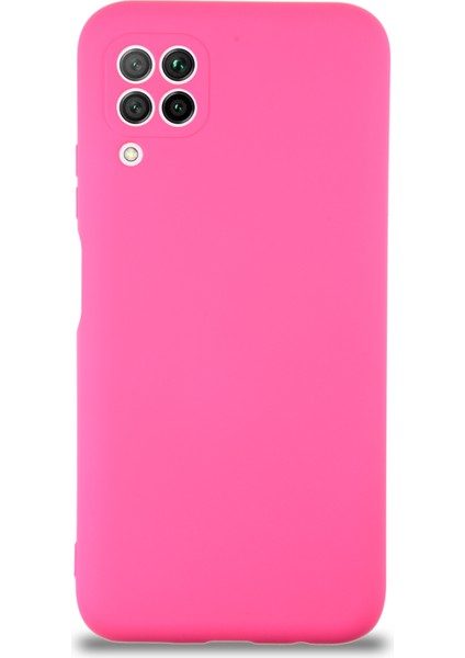 Caseworld Huawei P40 Lite Kapak Içi Kadife Kamera Korumalı Lansman Silikon Kılıf - Neon Pembe