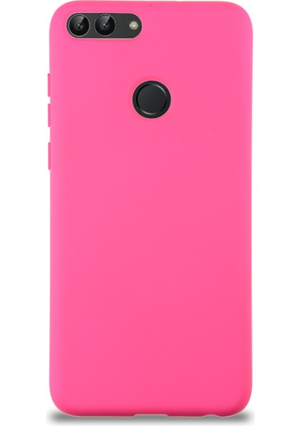 Caseworld Huawei P Smart Kapak Içi Kadife Lansman Silikon Kılıf - Neon Pembe