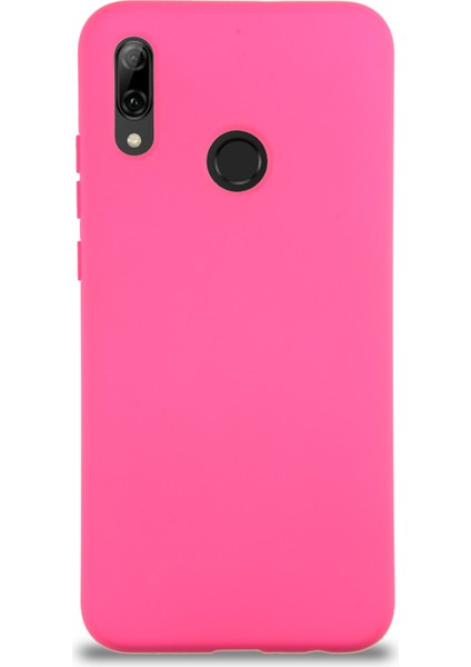 Caseworld Huawei P Smart 2019 Kapak Içi Kadife Lansman Silikon Kılıf - Neon Pembe