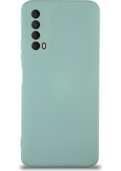 Caseworld Huawei P Smart 2021 Kapak Içi Kadife Kamera Korumalı Lansman Silikon Kılıf - Turkuaz