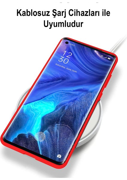 Caseworld Oppo A5 2020 Kapak Içi Kadife Kamera Korumalı Lansman Silikon Kılıf - Lacivert