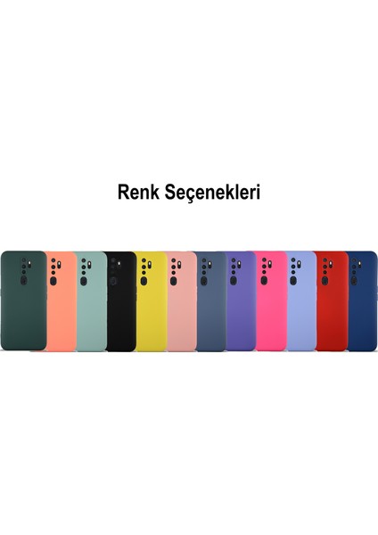 Caseworld Oppo A5 2020 Kapak Içi Kadife Kamera Korumalı Lansman Silikon Kılıf - Lacivert