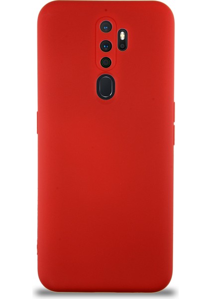 Caseworld Oppo A9 2020 Kapak Içi Kadife Kamera Korumalı Lansman Silikon Kılıf - Kırmızı