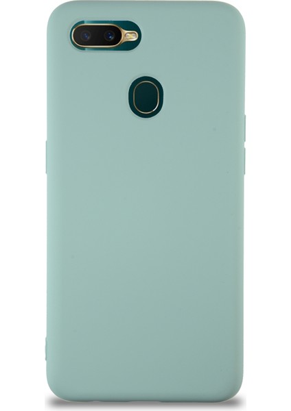 Caseworld Oppo Ax7 Kapak Içi Kadife Lansman Silikon Kılıf - Turkuaz