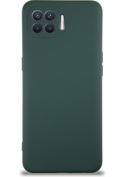 Caseworld Oppo Reno 4 Lite Kapak Içi Kadife Kamera Korumalı Lansman Silikon Kılıf - Yeşil