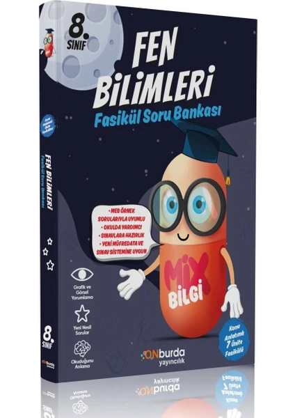 Onburda 8. Sınıf Mix Bilgi Fen Bilimleri Fasikül Soru Bankası