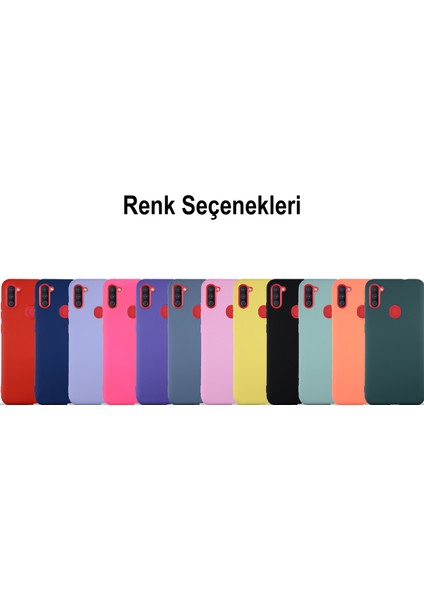 Caseworld Samsung Galaxy A11 Kapak Içi Kadife Lansman Silikon Kılıf - Lila indirimleri