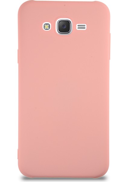 Caseworld Samsung Galaxy J7 Kapak Içi Kadife Lansman Silikon Kılıf - Pembe