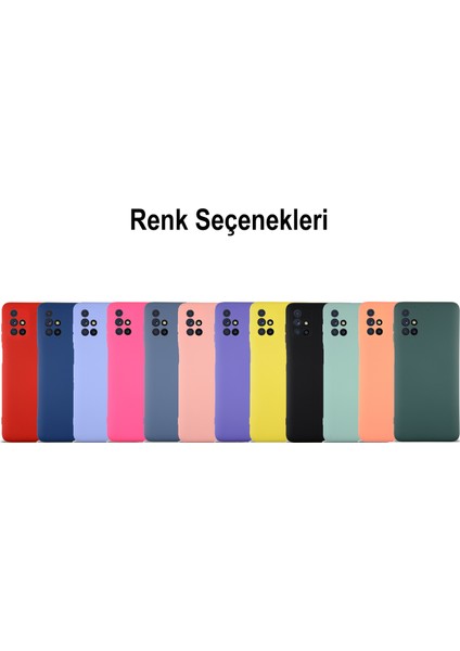 Caseworld Samsung Galaxy M51 Kapak Içi Kadife Kamera Korumalı Lansman Silikon Kılıf - Yeşil indirimleri