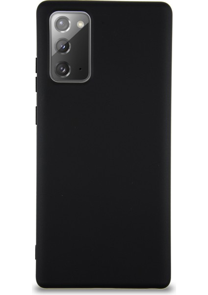 Caseworld Samsung Galaxy Note 20 Kapak Içi Kadife Lansman Silikon Kılıf - Siyah