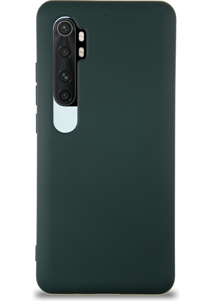Caseworld Xiaomi Mi Note 10 Lite Kapak Içi Kadife Lansman Silikon Kılıf - Yeşil