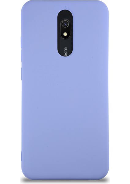 Caseworld Xiaomi Redmi 8 Kapak Içi Kadife Lansman Silikon Kılıf - Lila