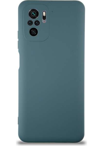 Caseworld Xiaomi Redmi Note 10 Kapak Içi Kadife Kamera Korumalı Lansman Silikon Kılıf - Petrol Mavisi