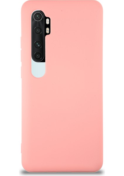 Caseworld Xiaomi Mi Note 10 Lite Kapak Içi Kadife Lansman Silikon Kılıf - Pembe