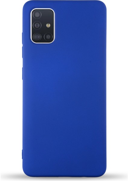 Caseworld Samsung Galaxy M31S Kapak Içi Kadife Lansman Silikon Kılıf - Lacivert