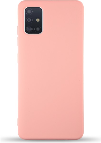 Caseworld Samsung Galaxy M31S Kapak Içi Kadife Lansman Silikon Kılıf - Pembe