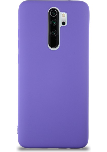 Caseworld Xiaomi Redmi Note 8 Pro Kapak Içi Kadife Lansman Silikon Kılıf - Mor
