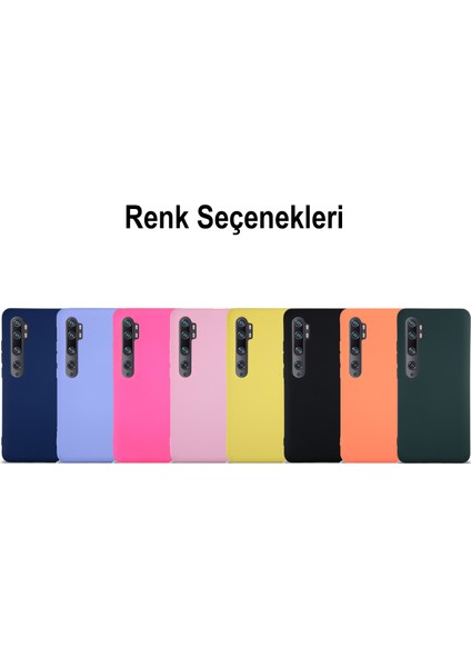 Caseworld Xiaomi Mi Note 10 Pro Kapak Içi Kadife Lansman Silikon Kılıf - Pembe