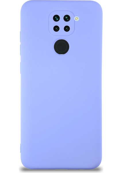 Caseworld Xiaomi Redmi Note 9 Kapak Içi Kadife Kamera Korumalı Lansman Silikon Kılıf - Lila