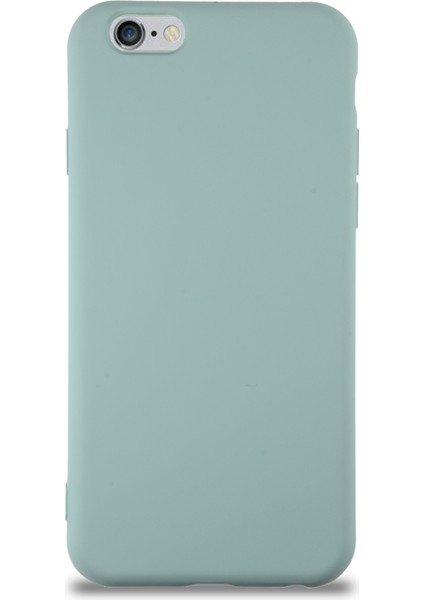 Caseworld Apple iPhone 6s Kapak Içi Kadife Lansman Silikon Kılıf - Turkuaz