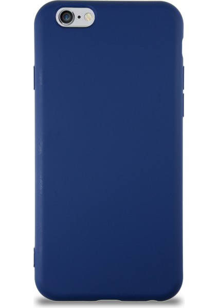 Caseworld Apple iPhone 6s Kapak Içi Kadife Lansman Silikon Kılıf - Lacivert
