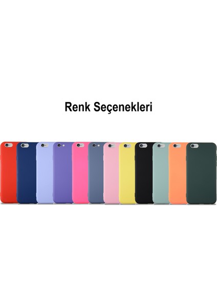Caseworld Apple iPhone 6s Kapak Içi Kadife Lansman Silikon Kılıf - Pembe