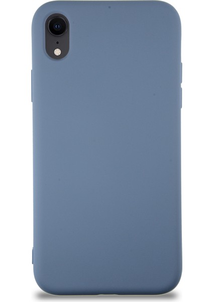 Caseworld Apple iPhone Xr Kapak Içi Kadife Lansman Silikon Kılıf - Petrol Mavisi