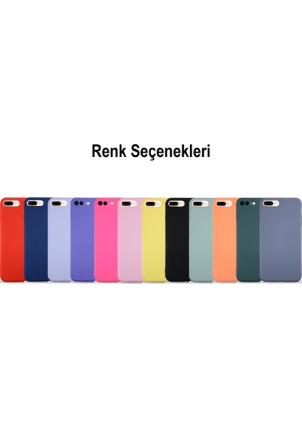 Caseworld Apple iPhone 7 Plus Kapak Içi Kadife Lansman Silikon Kılıf - Lacivert