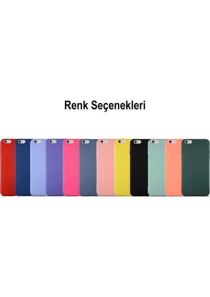 Caseworld Apple iPhone 6 Plus Kapak Içi Kadife Lansman Silikon Kılıf - Turuncu