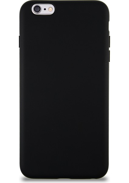 Caseworld Apple iPhone 6 Plus Kapak Içi Kadife Lansman Silikon Kılıf - Siyah
