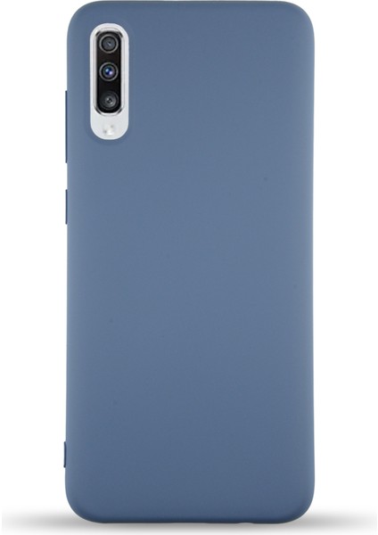 Caseworld Samsung Galaxy A70 Kapak Içi Kadife Lansman Silikon Kılıf - Petrol Mavisi
