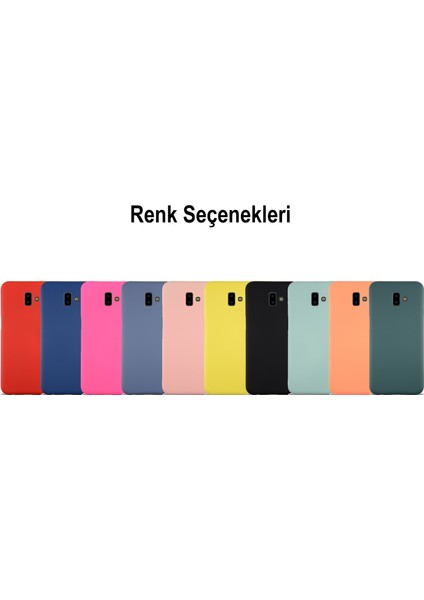 Caseworld Samsung Galaxy J6 Plus Kapak Içi Kadife Lansman Silikon Kılıf - Pembe