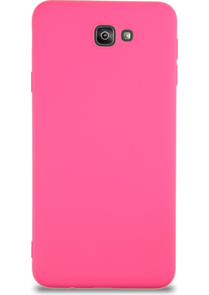 Caseworld Samsung Galaxy J7 Prime 2 Kapak Içi Kadife Lansman Silikon Kılıf - Neon Pembe