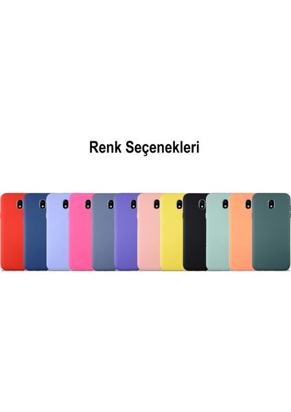Caseworld Samsung Galaxy J7 Pro Kapak Içi Kadife Lansman Silikon Kılıf - Pembe