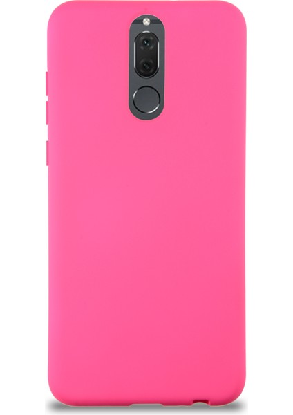 Caseworld Huawei Mate 10 Lite Kapak Içi Kadife Lansman Silikon Kılıf - Neon Pembe