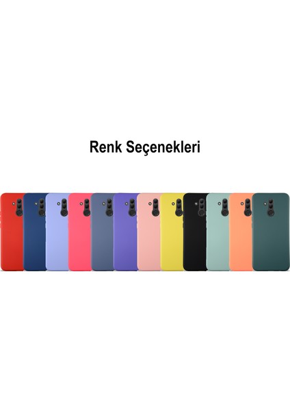 Caseworld Huawei Mate 20 Lite Kapak Içi Kadife Lansman Silikon Kılıf - Lila