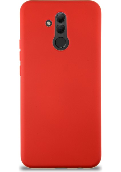 Caseworld Huawei Mate 20 Lite Kapak Içi Kadife Lansman Silikon Kılıf - Kırmızı