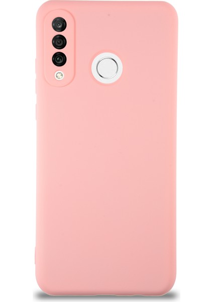 Caseworld Huawei P30 Lite Kapak Içi Kadife Kamera Korumalı Lansman Silikon Kılıf - Pembe
