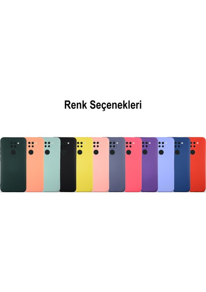 Caseworld Xiaomi Redmi Note 9 Kapak Içi Kadife Kamera Korumalı Lansman Silikon Kılıf - Lacivert