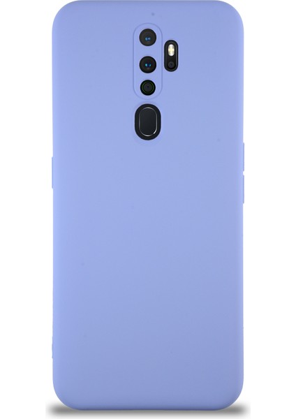 Caseworld Oppo A9 2020 Kapak Içi Kadife Kamera Korumalı Lansman Silikon Kılıf - Lila