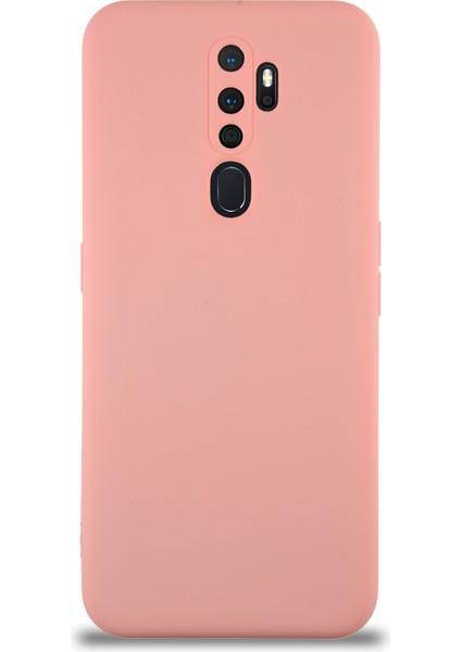 Caseworld Oppo A5 2020 Kapak Içi Kadife Kamera Korumalı Lansman Silikon Kılıf - Pembe