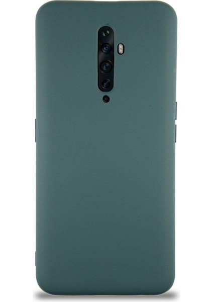 Caseworld Oppo Reno 2z Kapak Içi Kadife Lansman Silikon Kılıf - Yeşil
