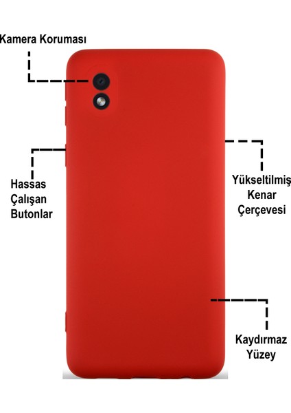 Caseworld Samsung Galaxy A01 Core Kapak Içi Kadife Kamera Korumalı Lansman Silikon Kılıf - Neon Pembe fiyatları