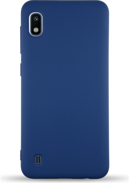 Caseworld Samsung Galaxy A10 Kapak Içi Kadife Lansman Silikon Kılıf - Lacivert