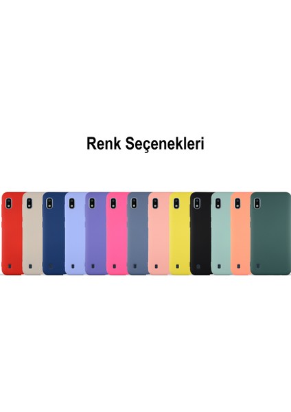 Caseworld Samsung Galaxy A10 Kapak Içi Kadife Lansman Silikon Kılıf - Lacivert