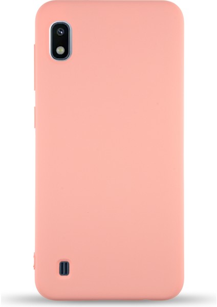 Caseworld Samsung Galaxy A10 Kapak Içi Kadife Lansman Silikon Kılıf - Pembe