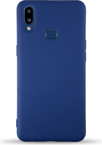 Caseworld Samsung Galaxy A10S Kapak Içi Kadife Lansman Silikon Kılıf - Lacivert