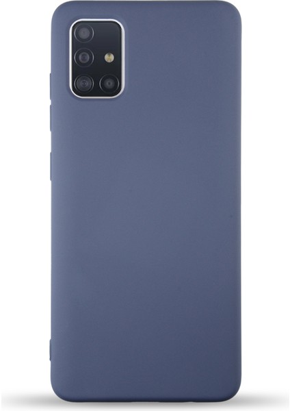 Caseworld Samsung Galaxy A71 Kapak Içi Kadife Lansman Silikon Kılıf - Petrol Mavisi